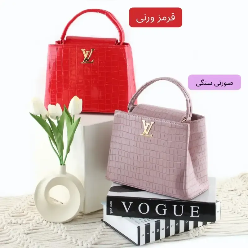 کیف زنانه چرم مصنوعی رسمی و مهمانی با بند بلند - تصویر 8