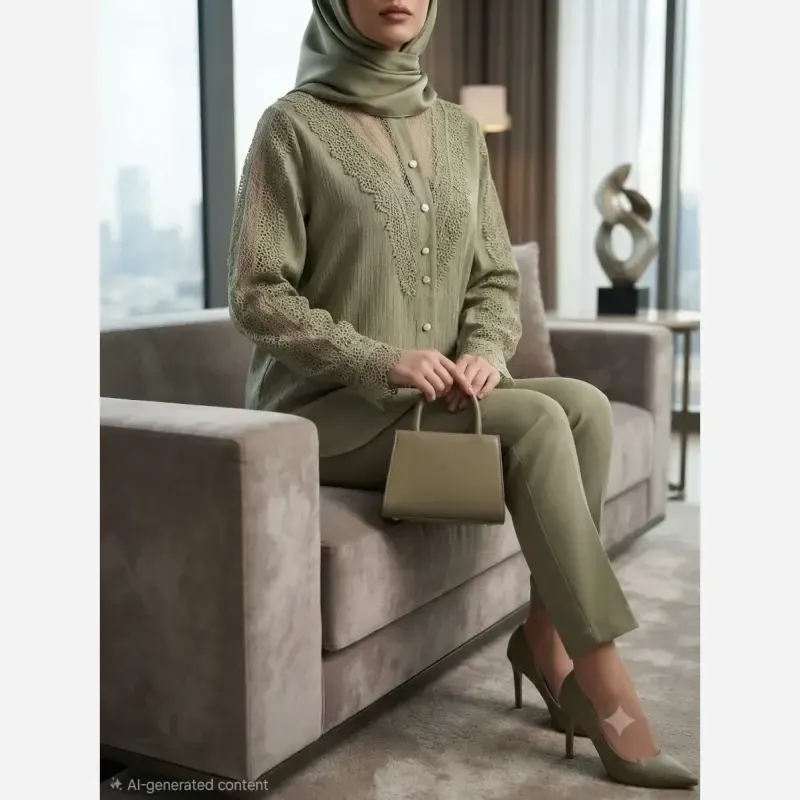 شومیز زنانه مدل آی تک جنس پارچه توکی سایز 36 تا 56 - تصویر 5