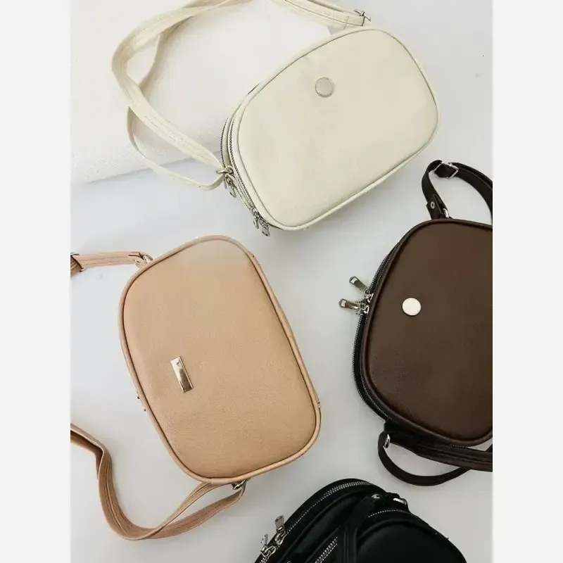 کیف سالی سه خونه دستی و دوشی زنانه سایز 22 در 15 رنگ بندی متنوع - تصویر 4