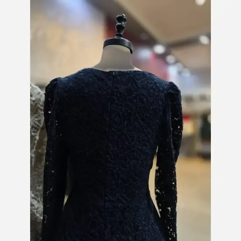 مدل بیده گلدار زنانه سایز 36 تا 46 رنگ مشکی سرمه آسمونی - تصویر 3