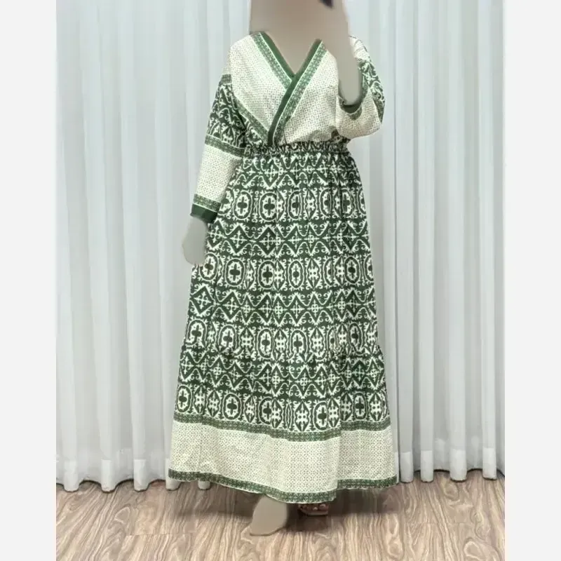 پیراهن ساحلی زنانه مدل چپ و راستی جنس بوگاتی ترک فری سایز - تصویر 4