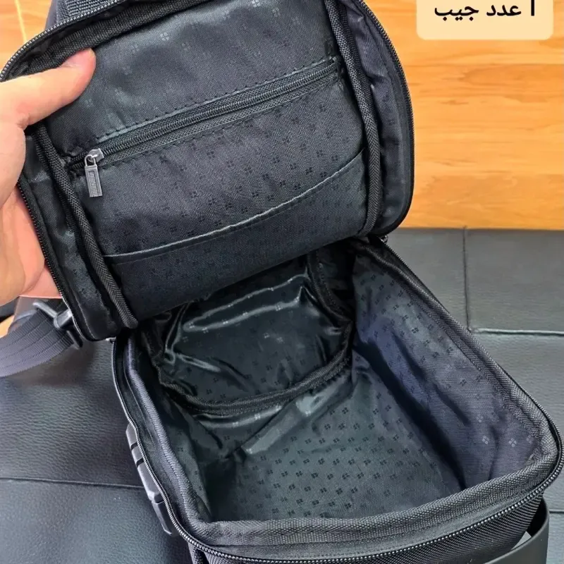 بادی بگ دسته دار رمزدار بنج BANGE مشکی آب گریز ضد تعریق خارجی - تصویر 16