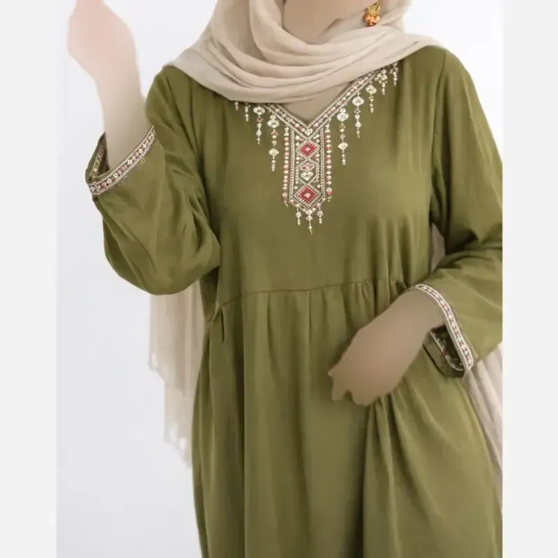 ساحلی نخی زنانه طرح مایا فری سایز خنک و تنفس پذیر - تصویر 3