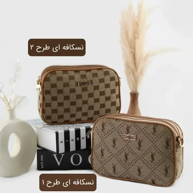 کیف پاسپورتی پارچه ای روزمره و مهمانی بند بلند سایز 21x14x5 سانتیمتر - تصویر 6