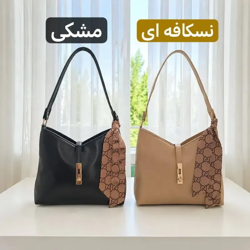 کیف زنانه چرم مصنوعی رسمی و روزمره مدل زیپ و قفل دار - تصویر 8