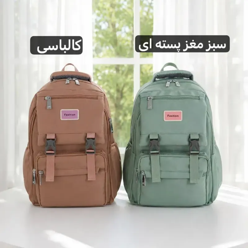کوله پشتی مدرسه و دانشگاه جنس کجراه خارجی ابعاد 45 در 35 سانتیمتر - تصویر 7