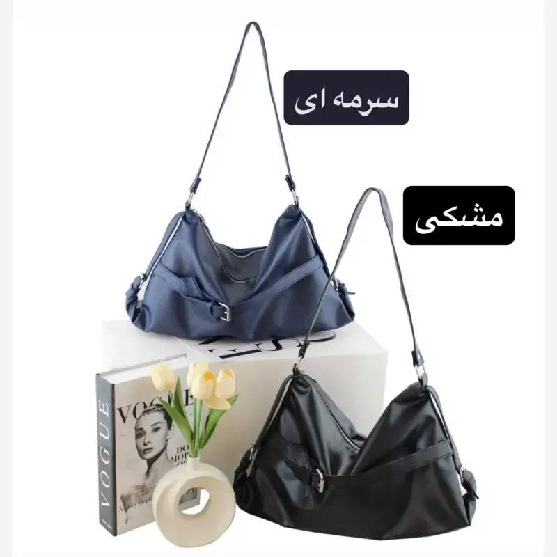 کیف زنانه چرم مصنوعی اسپرت و روزمره زیپدار - تصویر 2