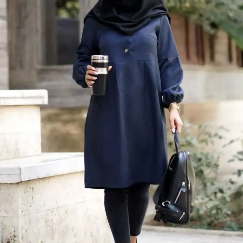 مانتو زنانه مدل شادی جنس پرشیا سایز 1 و 2 رنگ مشکی طوسی نسکافه ای سرمه ای - تصویر 4