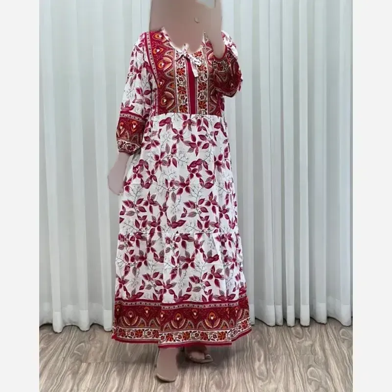 ساحلی نخی حاشیه دار خنک و نرم فری سایز مناسب سایز 40 تا 48 - تصویر 4