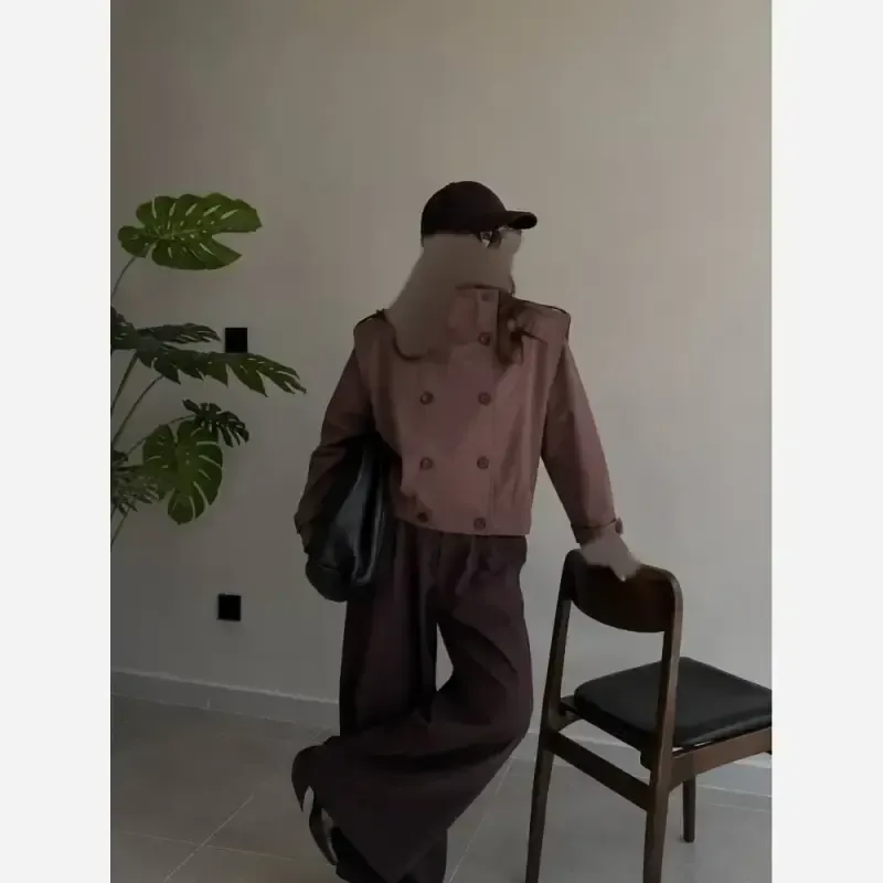 ترنچ کت و وست زنانه مدل رامکا آسترکشی شده مزونی فری سایز - تصویر 9