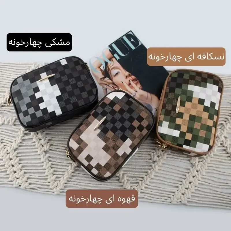 کیف پاسپورتی چرم مصنوعی زنانه روزمره ابعاد 20 در 15 سانتیمتر - تصویر 9