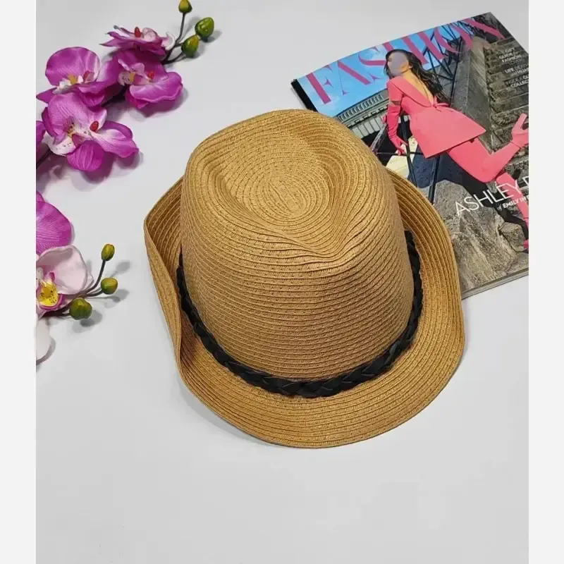 کلاه حصیری وارداتی فریسایز لبه 4 سانت - تصویر 2