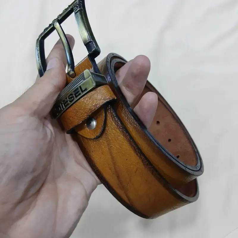 کمربند چرمی مردانه چرم صنعتی پهنای 3.5 سانت در چهار رنگ مختلف - تصویر 13