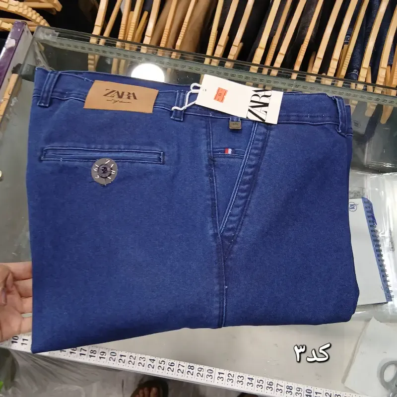 شلوار کتان مردانه کلاسیک مشکی و سبز یشمی سایز 42 تا 52 - تصویر 7