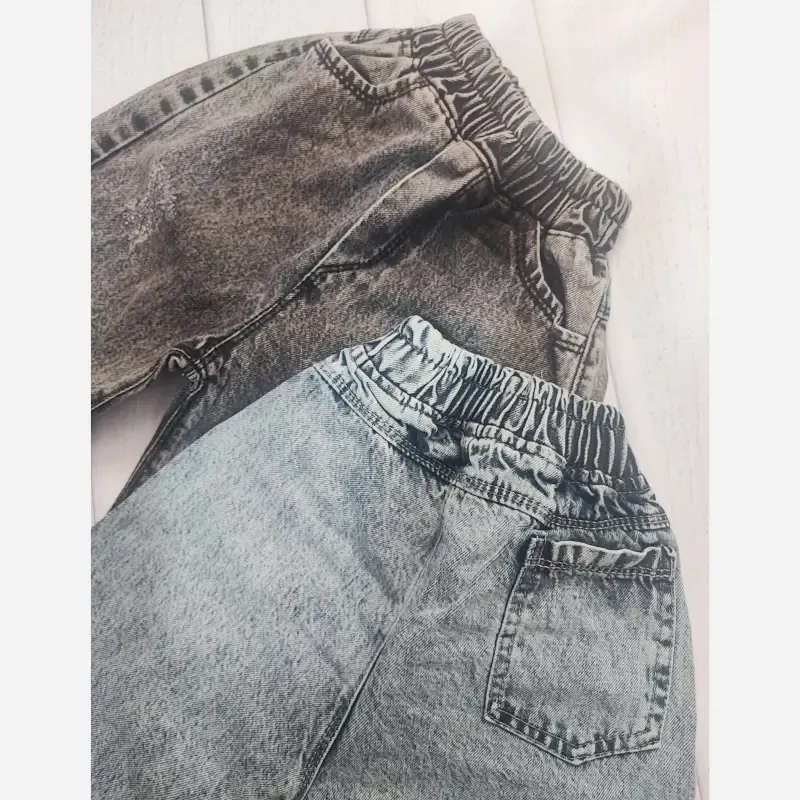 ست دو تیکه کت و شلوار جین بچگانه شیک و باکیفیت - تصویر 3