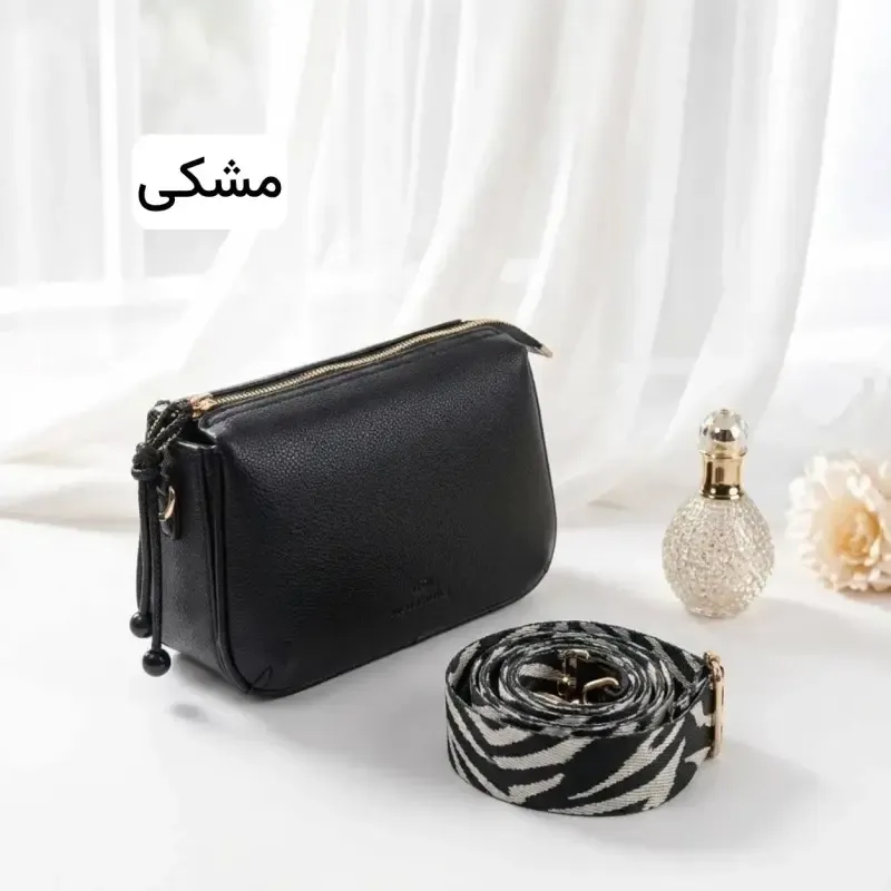 کیف پاسپورتی زنانه چرم مصنوعی روزمره و مجلسی بند بلند - تصویر 4