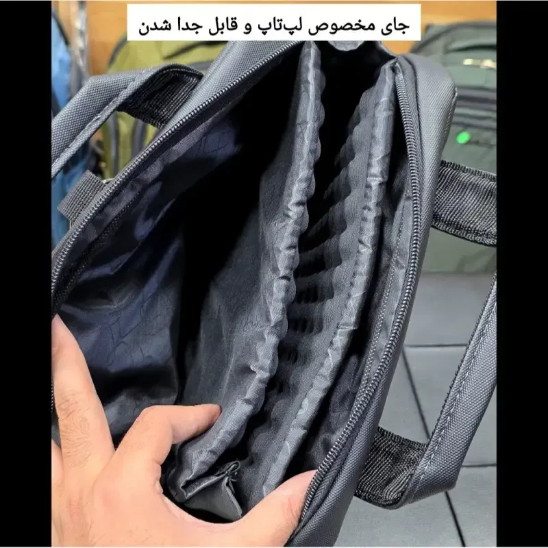 کیف اداری لپتاپی 3 کاره اسپرت مناسب لپتاپ تا 14.1 اینچ - تصویر 14