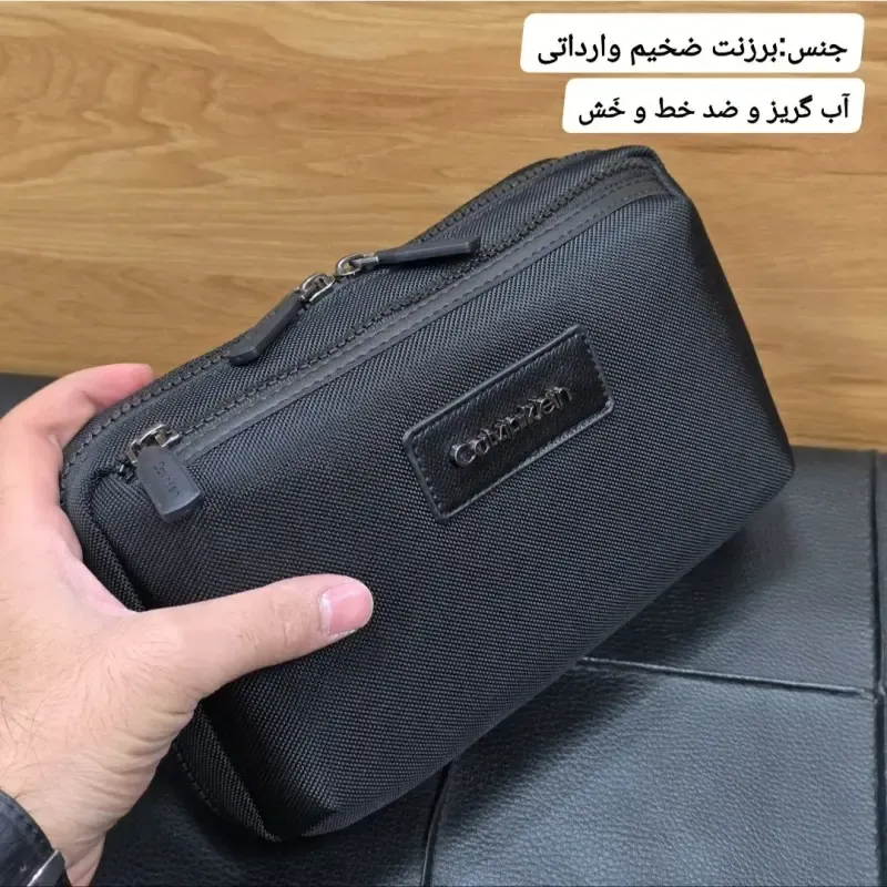 کیف دوشی دستی اسپرت کلوین کلاین پارچه برزنتی آب گریز سه کاره - تصویر 10