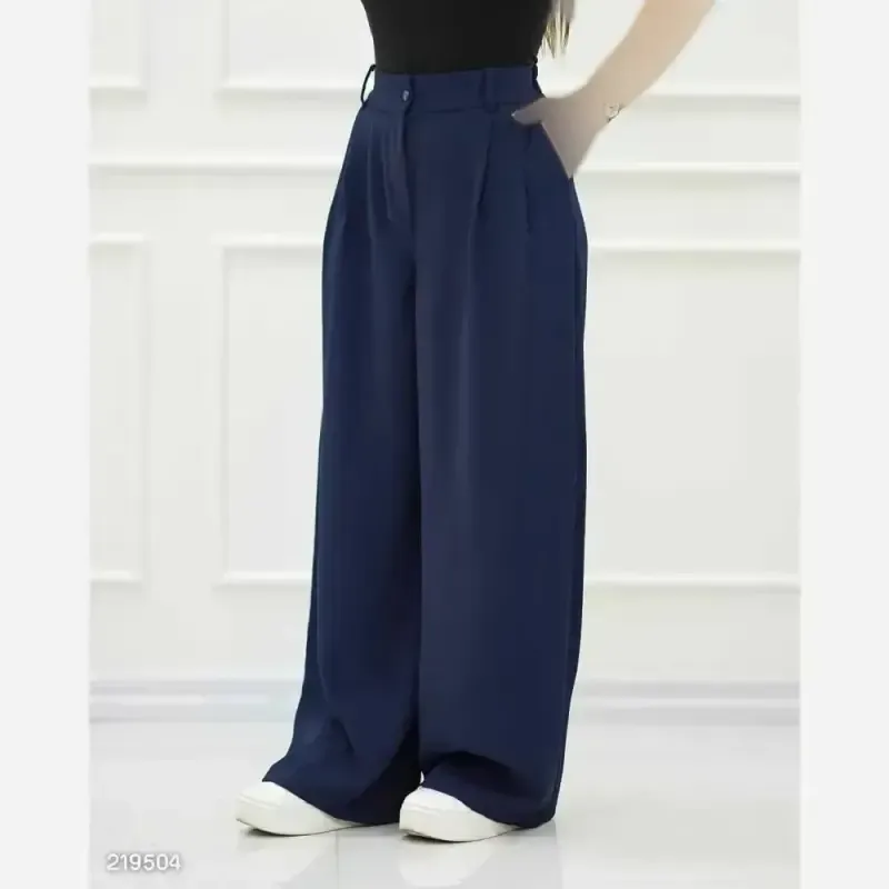 شلوار بگ کرپ زنانه سایز 40 تا 52 - تصویر 5