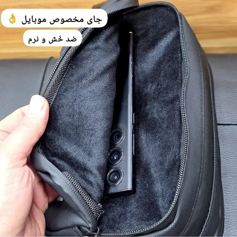 کیف دستی مردانه ضد آب گرین لاین جنس اسکین سیلیکونی ابعاد 13 در 23 سانتی متر - تصویر 6
