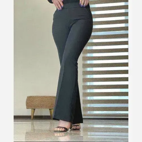شلوار دمپا گشاد مازراتی مشکی سایز 46 تا 52 قد 102 - تصویر 2