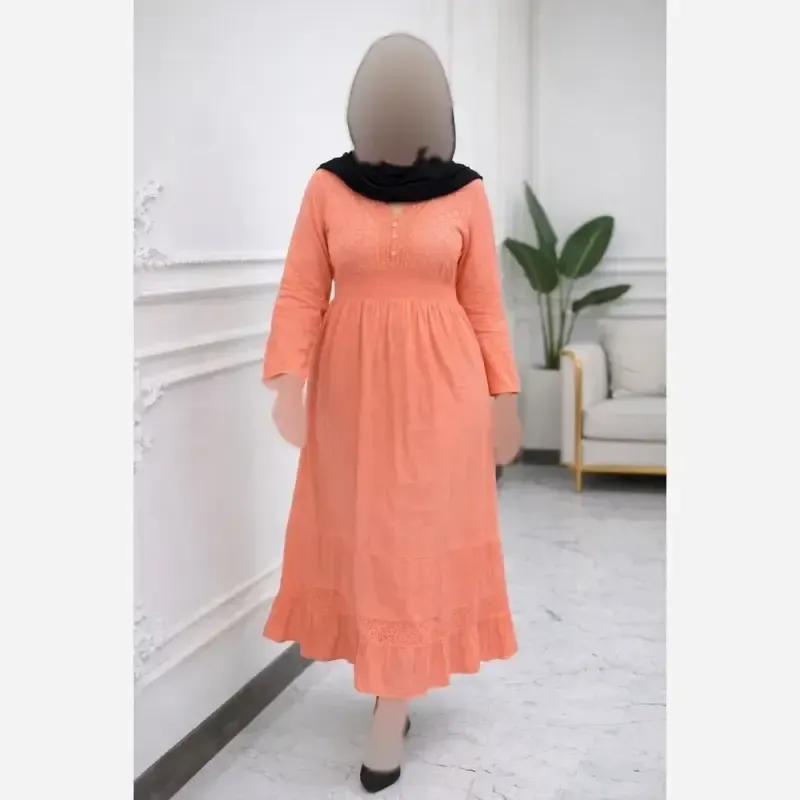 ماکسی ساحلی سنتی هندی خنک و تابستانه فری سایز 38 تا 50 - تصویر 5