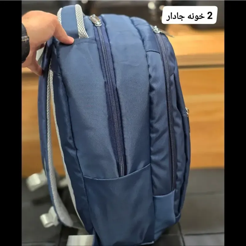 کوله پشتی اسپرت جادار پارچه کجراه ضد آب مناسب پنجم ابتدایی تا دوازدهم - تصویر 12