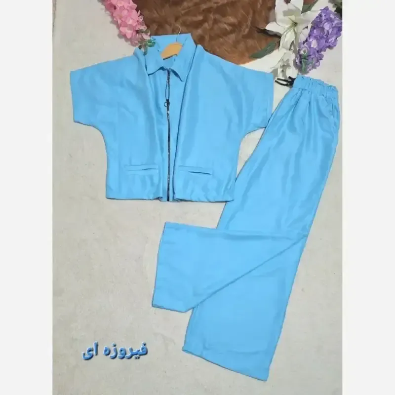 ست وست و شلوار پوپلین پائیزی مونالیزا سایز فری 38 تا 48 - تصویر 6