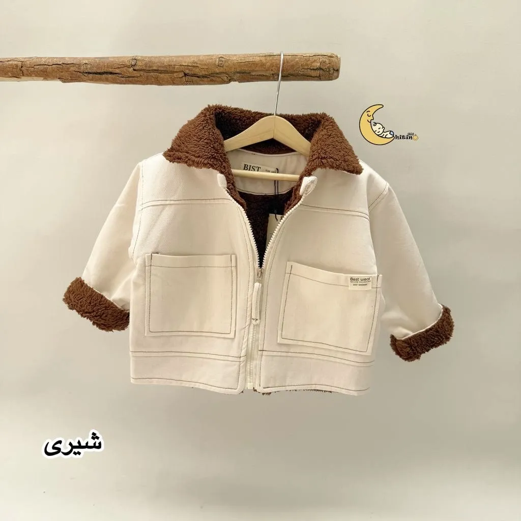 کاپشن کتان پسرانه آستر بوفالو 1 تا 6 سال - تصویر 2