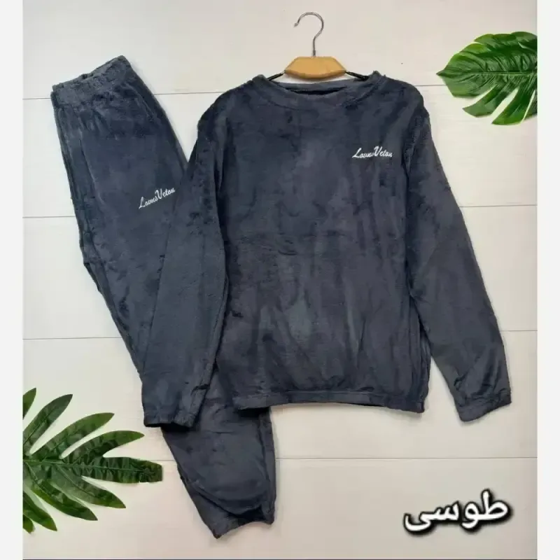 بلوز و شلوار تدی وارداتی درجه یک زنانه سایز فری 38 تا 46 - تصویر 3