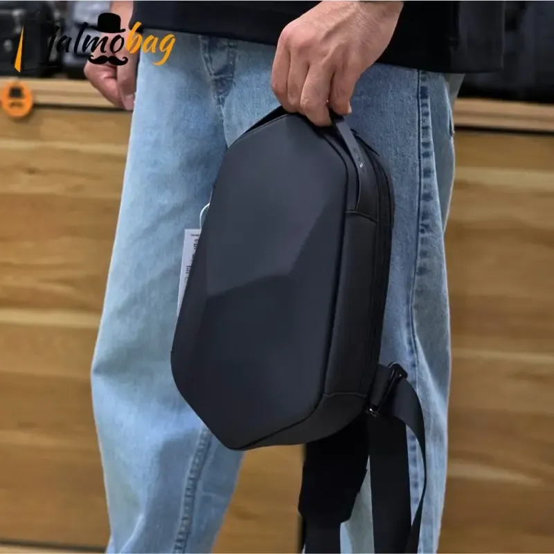 بادی بگ هاردکیس بنج ضد آب پارچه اسکین وارداتی پورت تایپ C و USB دسته عینک دار - تصویر 3