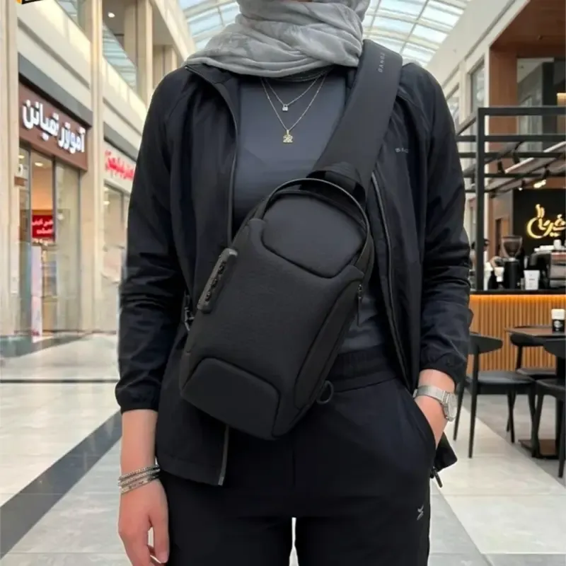 بادی بگ مردانه بنج جنس ریپس خارجی ضد آب رمزدار مدل ساده - تصویر 5