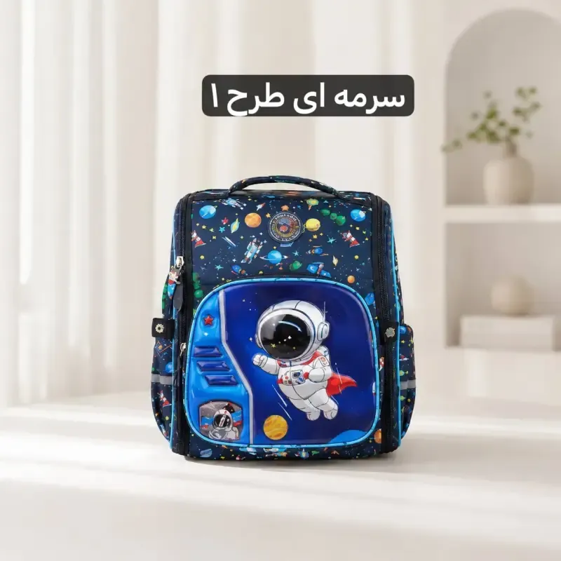 کوله پشتی پارچه ای مدرسه و دانشگاه ابعاد 48 در 31 سانتیمتر - تصویر 7