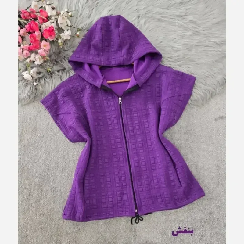 خرید و قیمت وست زنانه جنس شنل فتیله ای فری سایز مدل ترانه - تصویر 7