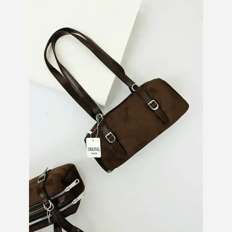 کیف جیر سوییت پاییزه رنگ شکلاتی متریال وارداتی - تصویر 2