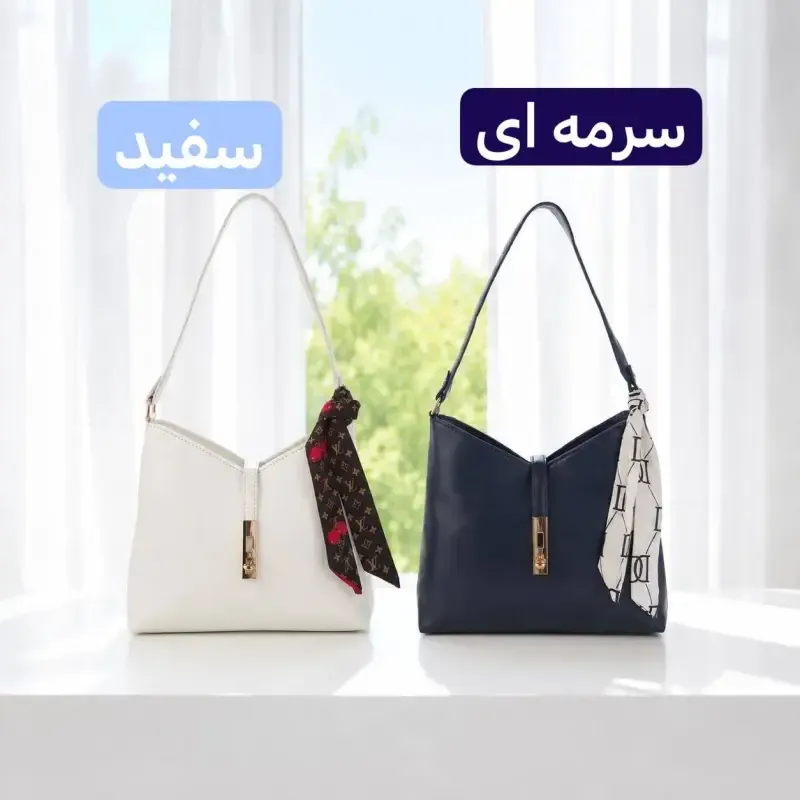 کیف زنانه چرم مصنوعی رسمی و روزمره مدل زیپ و قفل دار - تصویر 7