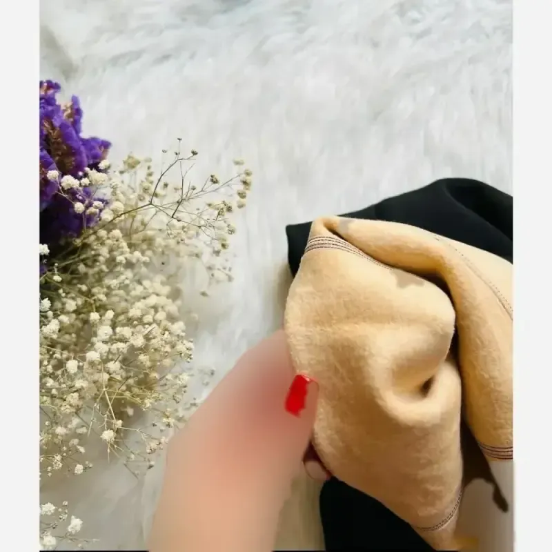 جوراب شلواری سه بعدی توخز رنگ پا ضخیم فاق بلند نخ پنبه فول کش - تصویر 6