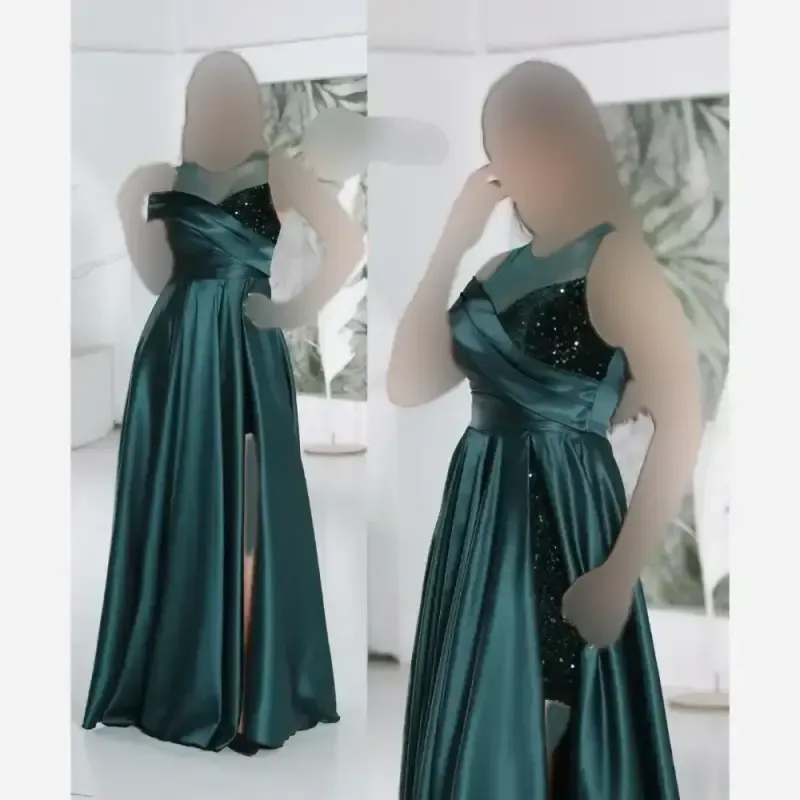 ماکسی مجلسی مدل تیارا پارچه ساتن آمریکایی - تصویر 5