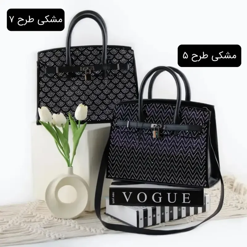 کیف زنانه چرم مصنوعی رسمی و مهمانی ابعاد 30 در 25 در 10 سانتیمتر - تصویر 2