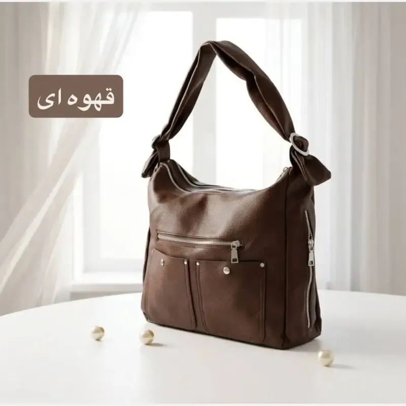 کیف زنانه دخترانه چرم مصنوعی روزمره رسمی مدرسه دانشگاه - تصویر 6
