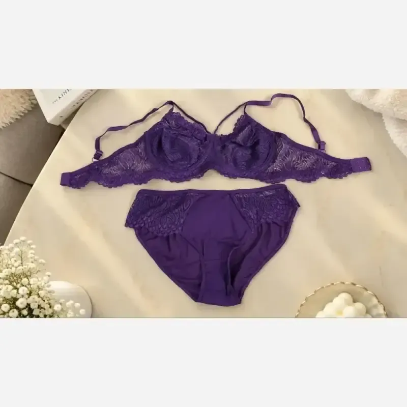 ست سوتین و شورت دانتل زیر فنردار هارنس دار بی بی - تصویر 3