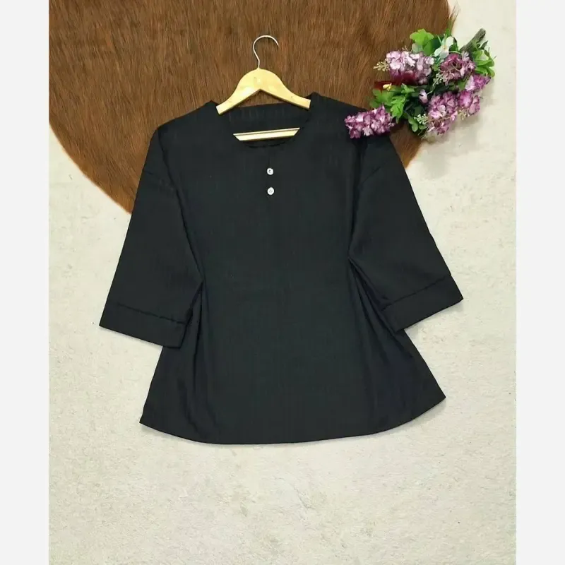شومیز یقه کوبایی کریشه کریستالی اصل درجه یک فری سایز 38 تا 46 - تصویر 7
