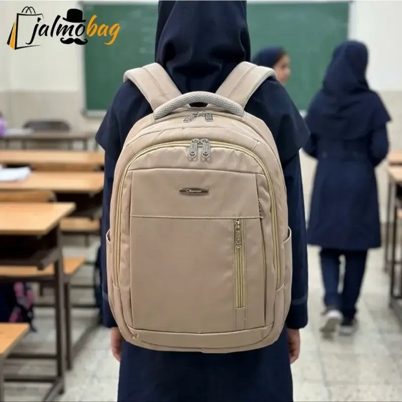 کوله پشتی اسپرت جادار پارچه کجراه ضد آب مناسب پنجم ابتدایی تا دوازدهم - تصویر 8