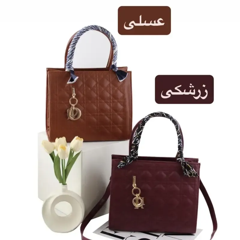 کیف زنانه چرم مصنوعی روزمره و مجلسی مدل سه بند - تصویر 6