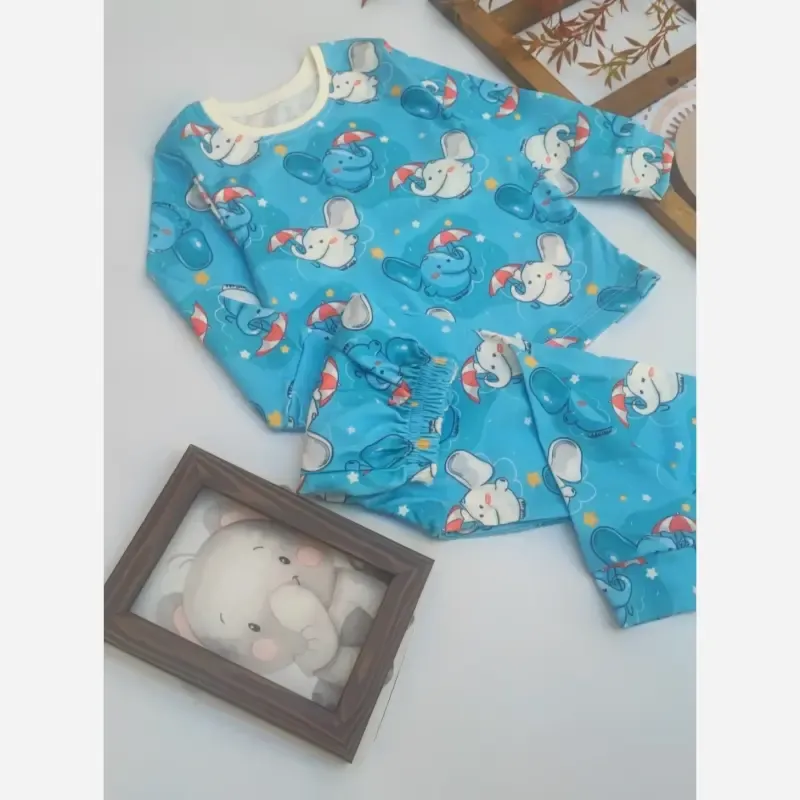 بلوز و شلوار راحتی بچگانه طرحدار سایز 35 تا 45 - تصویر 7