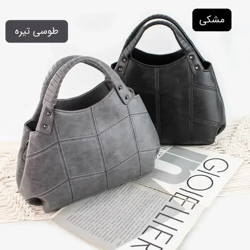 کیف زنانه چرم مصنوعی روزمره بند بلند - تصویر 4