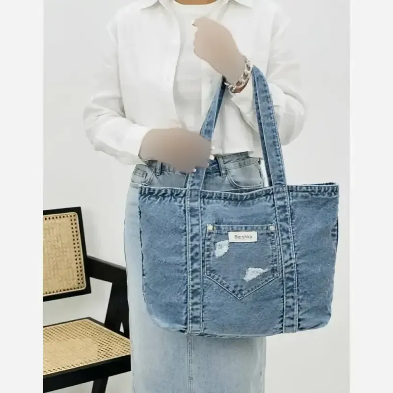 کیف جین لی خارجی درجه یک رنگ ثابت با دوخت تمیز - تصویر 4