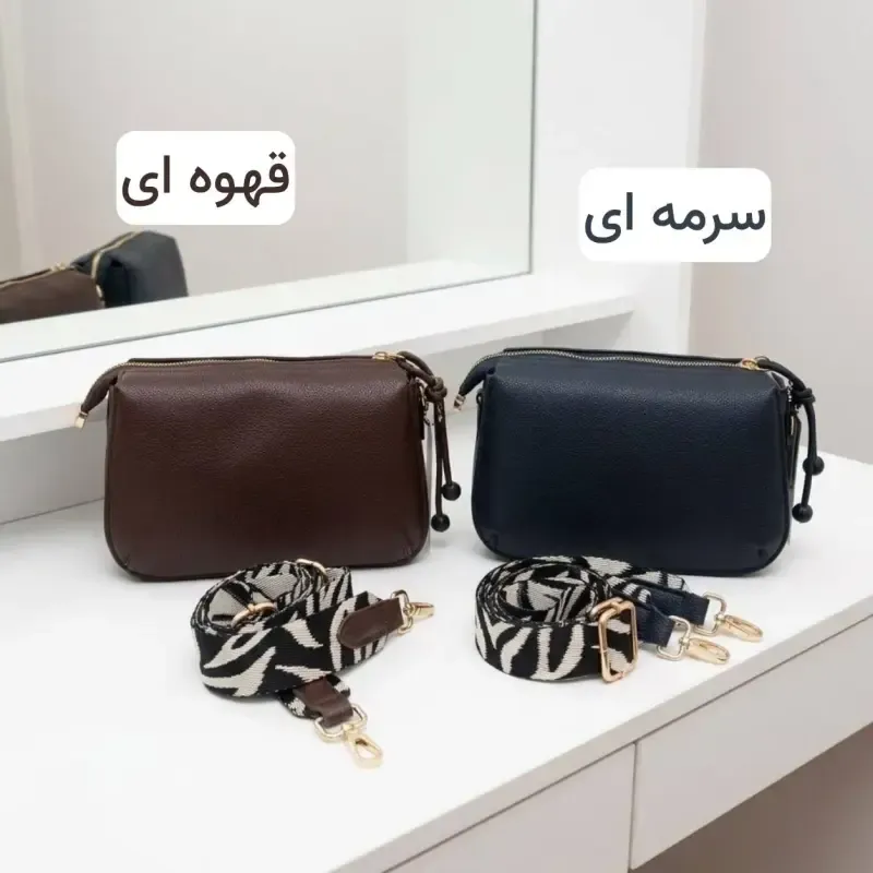 کیف پاسپورتی زنانه چرم مصنوعی روزمره و مجلسی بند بلند - تصویر 3