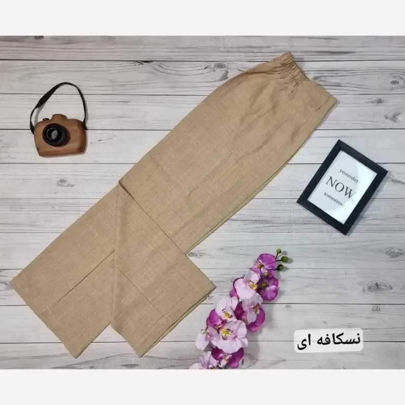 شلوار صوفیا مدل بگ زنانه جنس صوفیا شانتون دیپلمات رنگ بندی متنوع سایز 38 تا 48 - تصویر 8