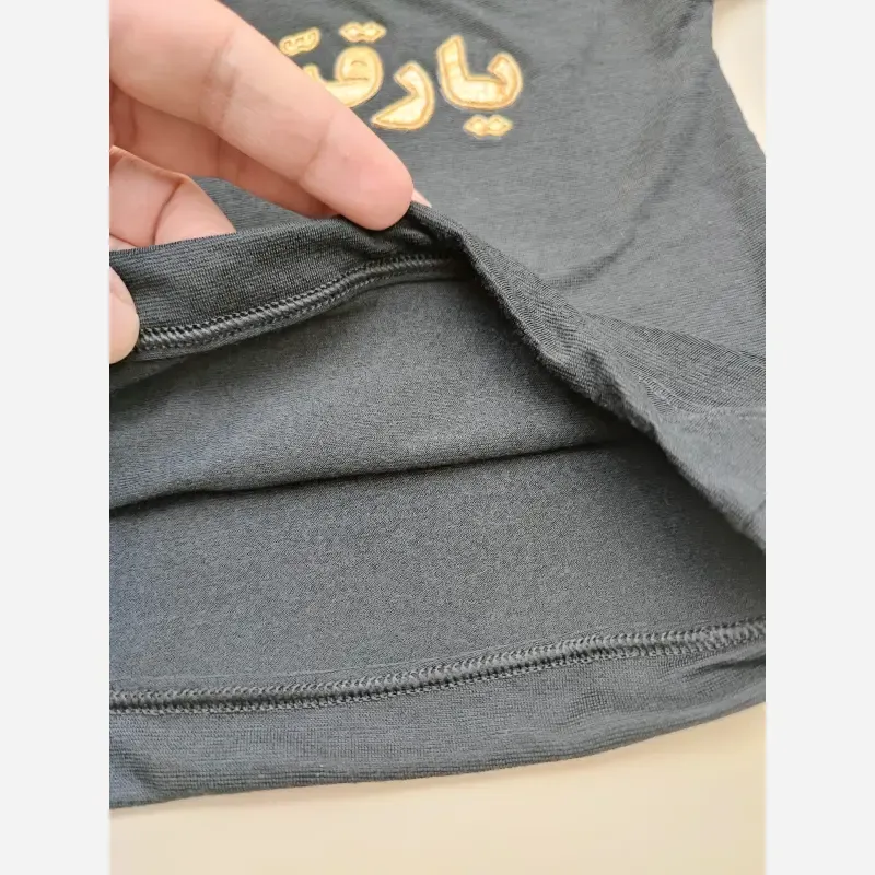 ست تیشرت و شلوار محرمی طرح یا علی اصغر و یا رقیه در دو رنگ سفید و مشکی - تصویر 7